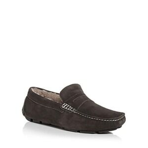 The Men's Store Shearling Moc Toe Slippers US 9